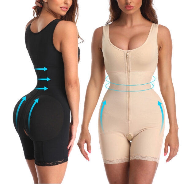 Women's Zipper Slimming Bodysuit Shapewear - Image 4