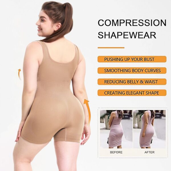 Women's Solid Color Integrated Sports Shapewear - Image 4