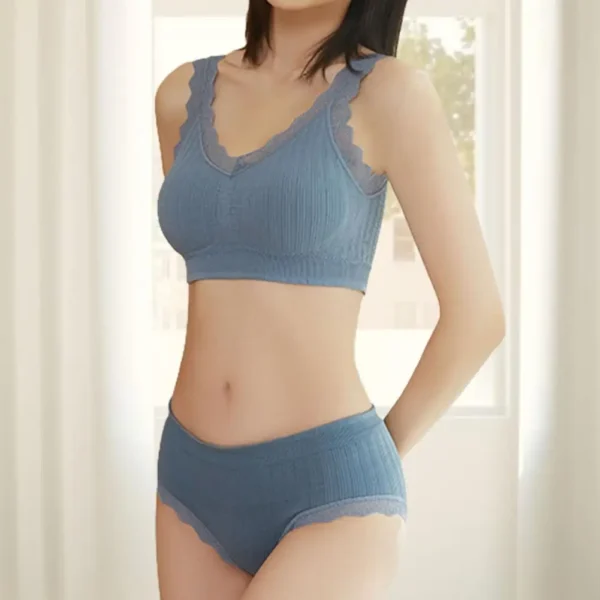 2Pcs Sexy Lace Seamless Set - Image 5