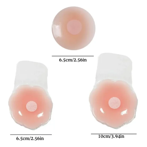 Reusable Invisible Self Adhesive Silicone Nipple Covers - Image 4