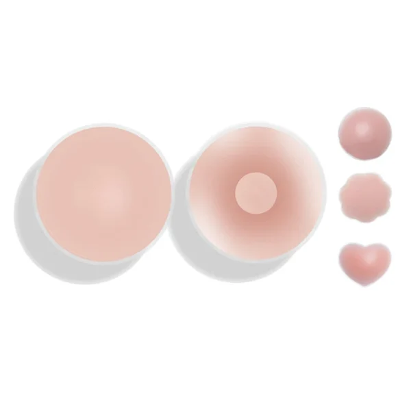 1pair Silicone Reusable Nipple Covers - Image 2